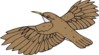 Brown Bird Flying Clip Art